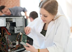 Engineer testing